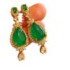 Full Green, Yang Green, Natural Agate Green Chalcedony Earrings, Women'S Opening Is Slightly Inlaid, And The Real Shot Is Fidelity.