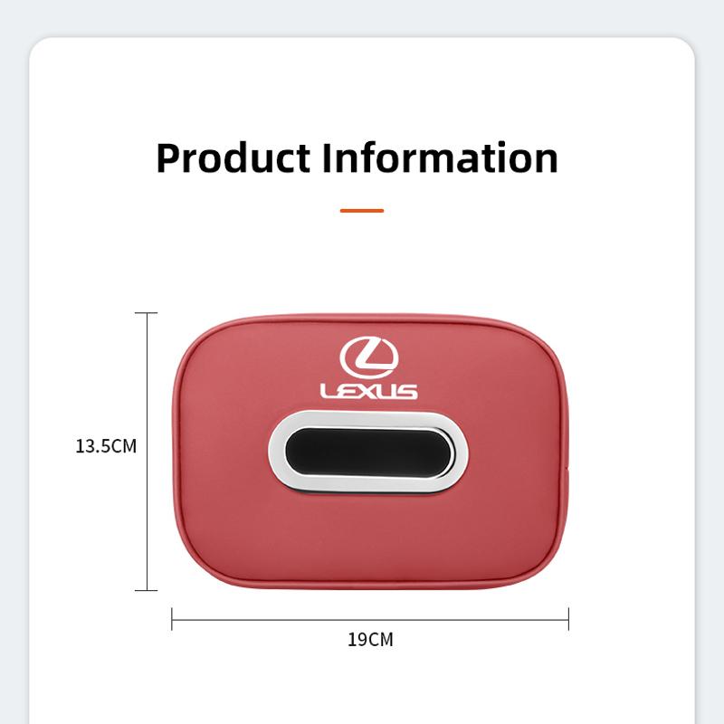 Auto-Sitzlehnen-Papiertuch-Taschen-Sonnenschutz-Aufbewahrungstasche für Lexus GS IS LS500h ES260 ES300h RX350h NX260 UX260 LM LC RZ450e