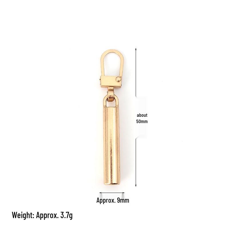 Detachable Metal Zipper Pull Tab Accessory for Bags, Shoes, and Clothes Repair