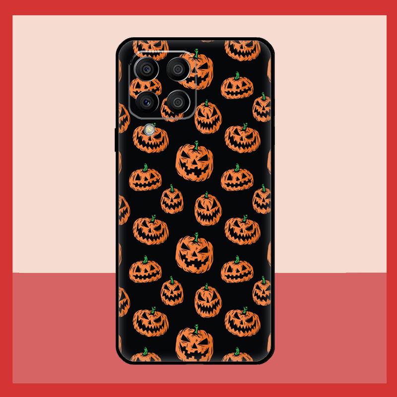 Autumn Leaves Fall Pumpkin Halloween Case For Samsung Galaxy M52 M32 M53 M16 M11 M21 M31 M35 M12 M13 M14 M15 M36 M56 M55 M34 M54