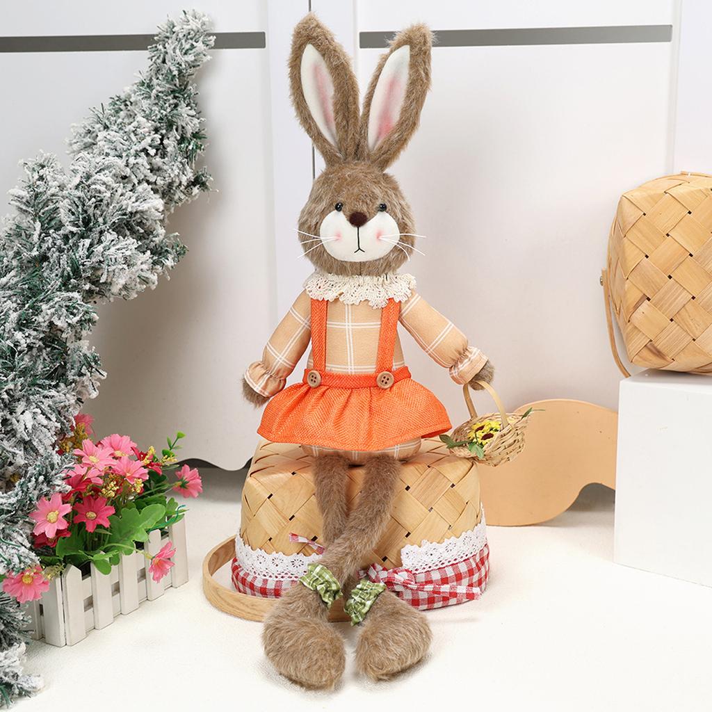 Easter Bunny Decorations, Creative And Cute Bunny-Shaped Ornaments, Handmade Fabric Home Decor
