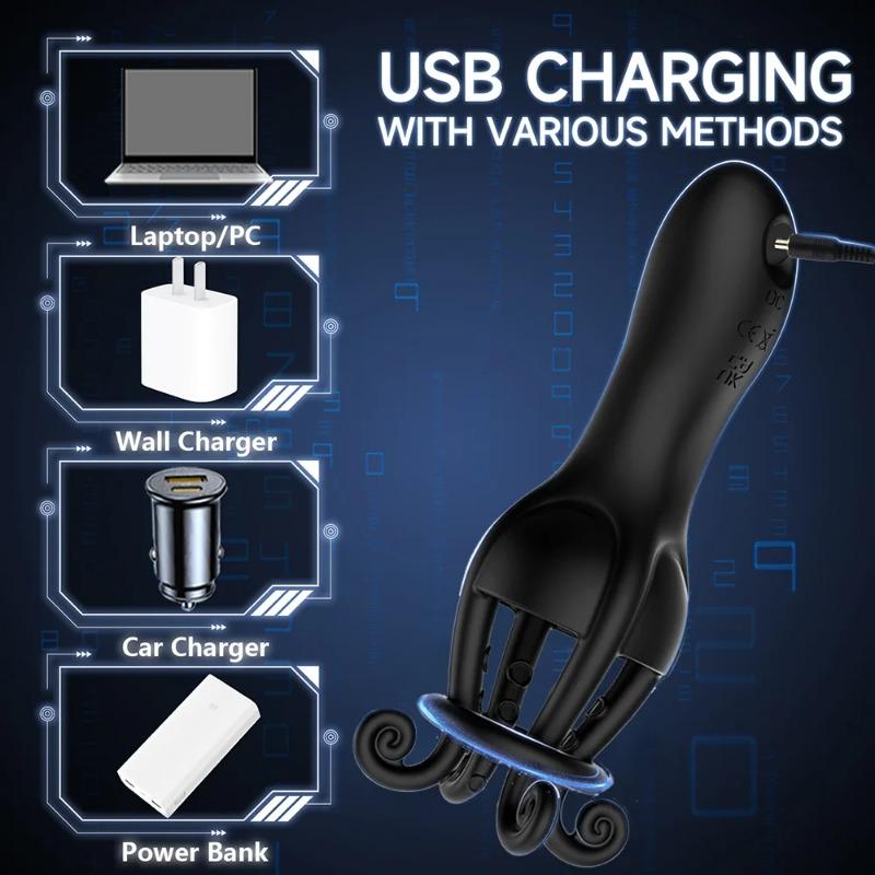 Wibrator treningowy penisa – Stymulator żołędzi do opóźniania wytrysku i treningu wytrzymałościowego (Wzmacniacz męskiej przyjemności)