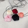 Fashion Silk Rose Flower Collar Choker Necklace Neck Chain Jewelry for Women