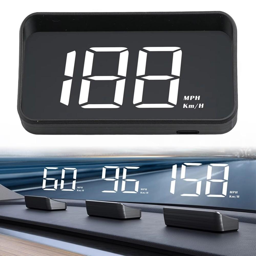 Plug And Play HUD Digital Speedometer KMH HUD Speed Display Windshield Projector Car Accessories