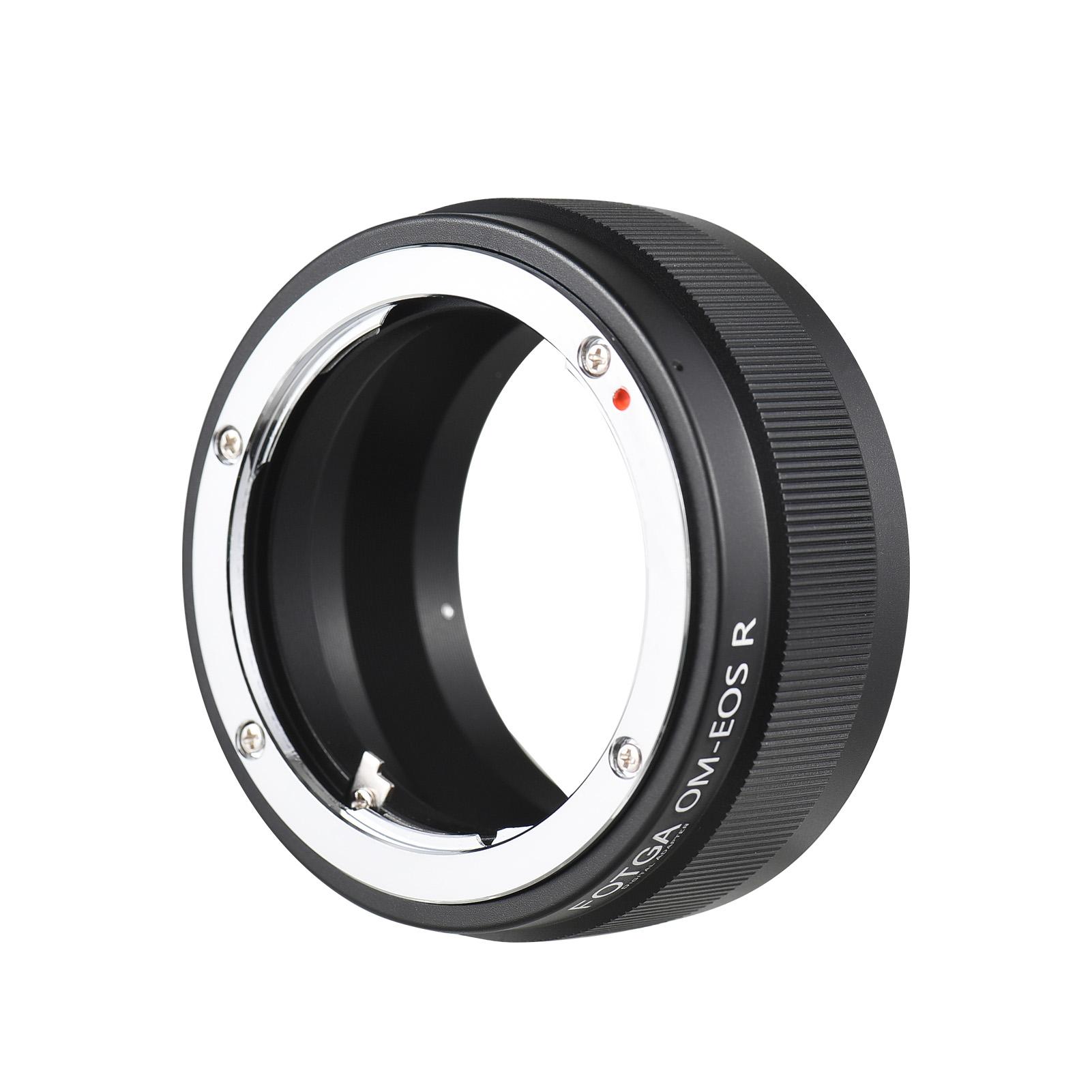 Andoer FOTGA Hoge Precisie Handmatige Lens Mount Adapter Ring Aluminiumlegering voor Olympus OM-Mount Lens naar voor zwart