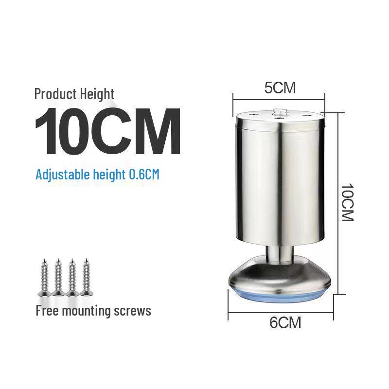 Adjustable Stainless Steel Furniture Legs for Tables, Cabinets, and Sofas