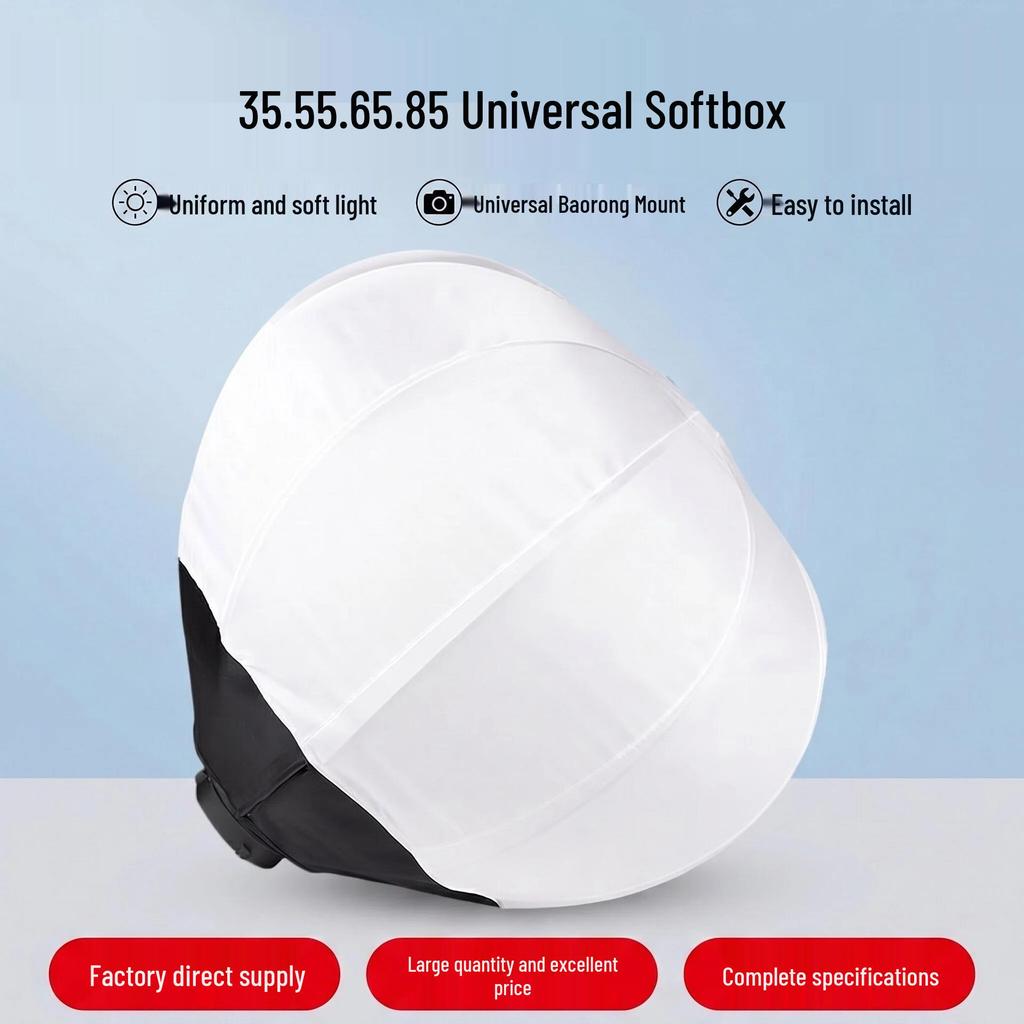 Soft Light Ball Diffuser: 30/55/65/85cm Live Broadcast Background Lighting Lamp