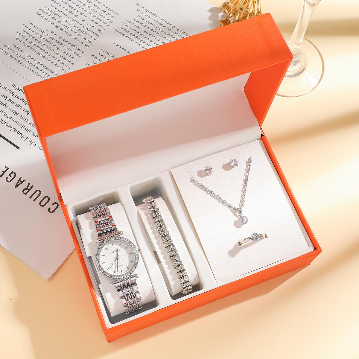 

Нет подарочной коробки, модный круглый циферблат с бриллиантами, простой дизайн. Женские кварцевые часы с тонким ремешком, с темпераментом, инкрустированные бриллиантами серебряный