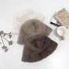 Women's Men's Daily Fur Plain Bucket Hat