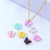 10pcs/Lot 13x13mm Colorful  Acrylic Butterfly Charms Pendant For Jewelry Making Cute Pendants DIY Earrings Bracelet Accessories
