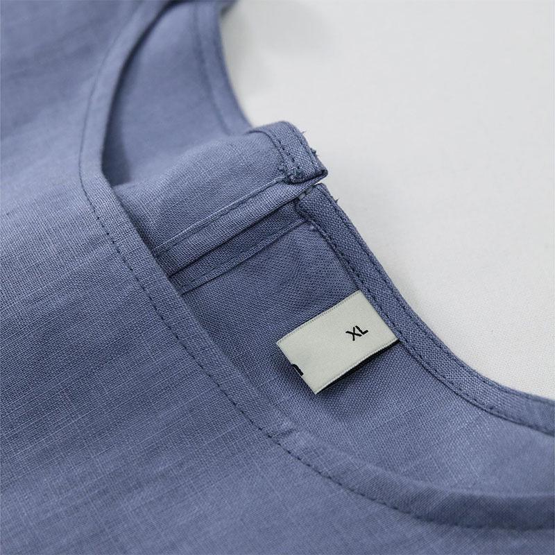 Women's European & American Style Summer Linen Lantern Sleeve Top