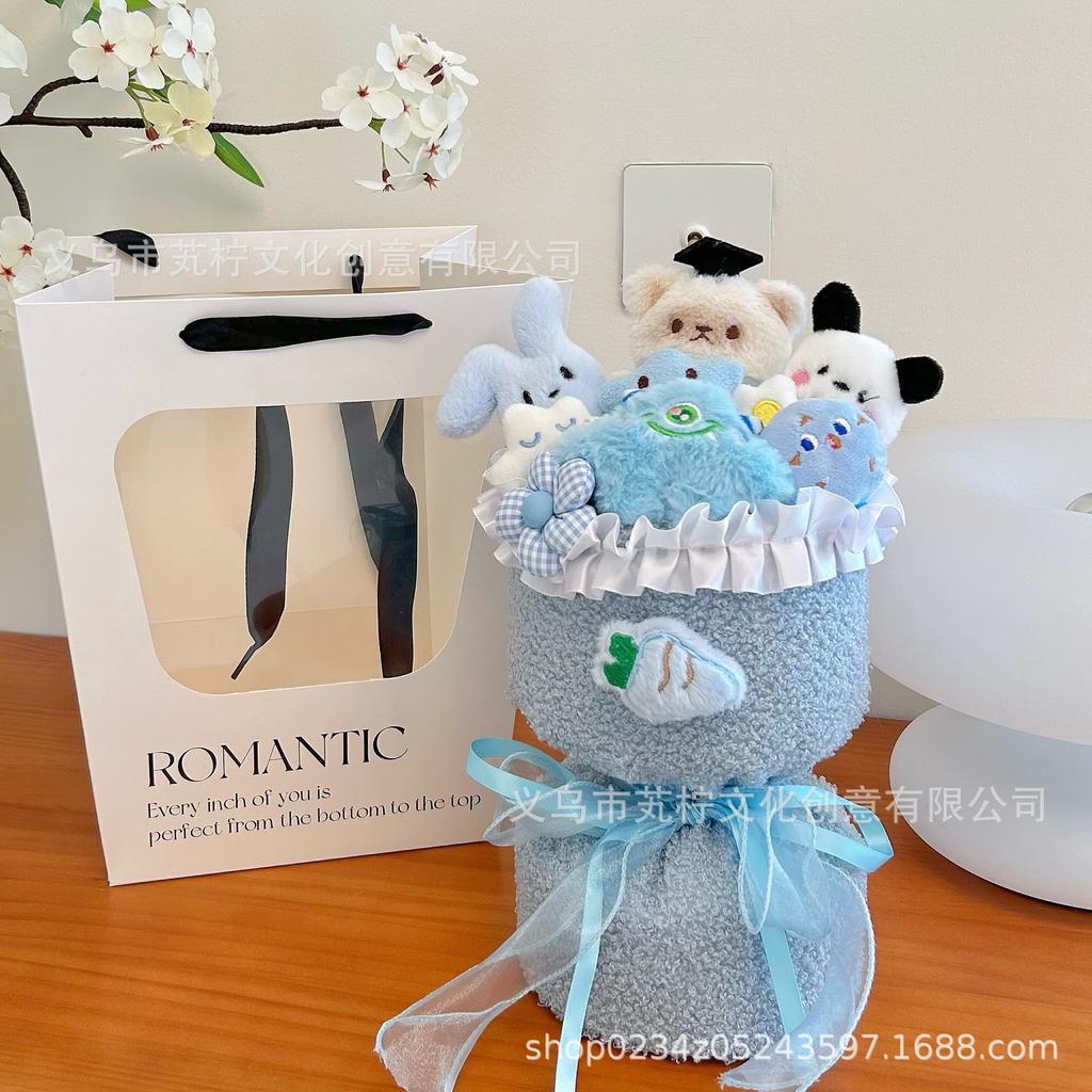 New Year's Ice Cream Doll Bouquet Finished Creative Doll Hand Bouquet To Send Relatives and Friends Finished Souvenir