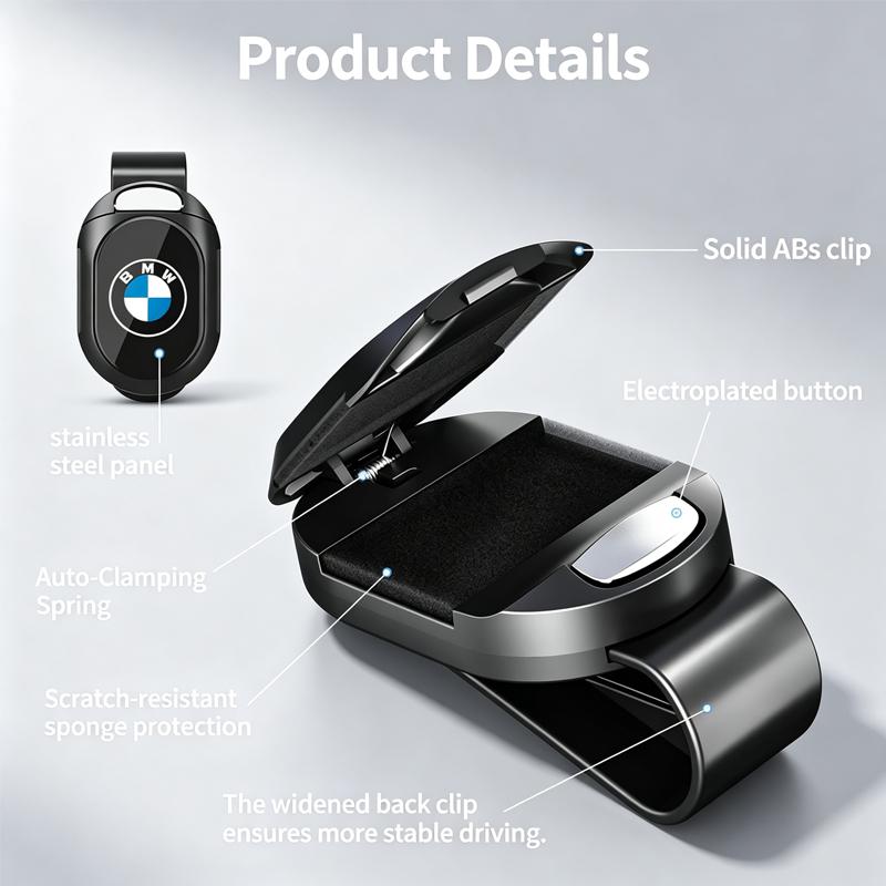 Car Sticker Glasses Storage Clip For Car Sun Visor Auto Accessories Fit BMW 1 3 4 5 7 Series X1 X2 X3 X4 X5 X6 X7 Z4 M3 M4 M5 M8 BW3
