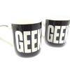 Les Trésors De Lily [K5023] - Black 'Geek' Porcelain Mug - 95x80 Mm