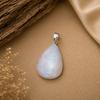 Rainbow Moonstone Pendant, 925 Sterling Silver Necklace Pendant June Birthstone Pendant, Statement Jewelry, Birthday Gift