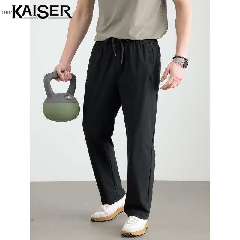 KAISER Men's Ice Silk Casual Straight-Fit Pants