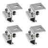 4pcs Solar Panel Clamp Roof Mounting Bracket Photovoltaic Panel Fixing Clips For House RV Boat Solar Racking Accessories