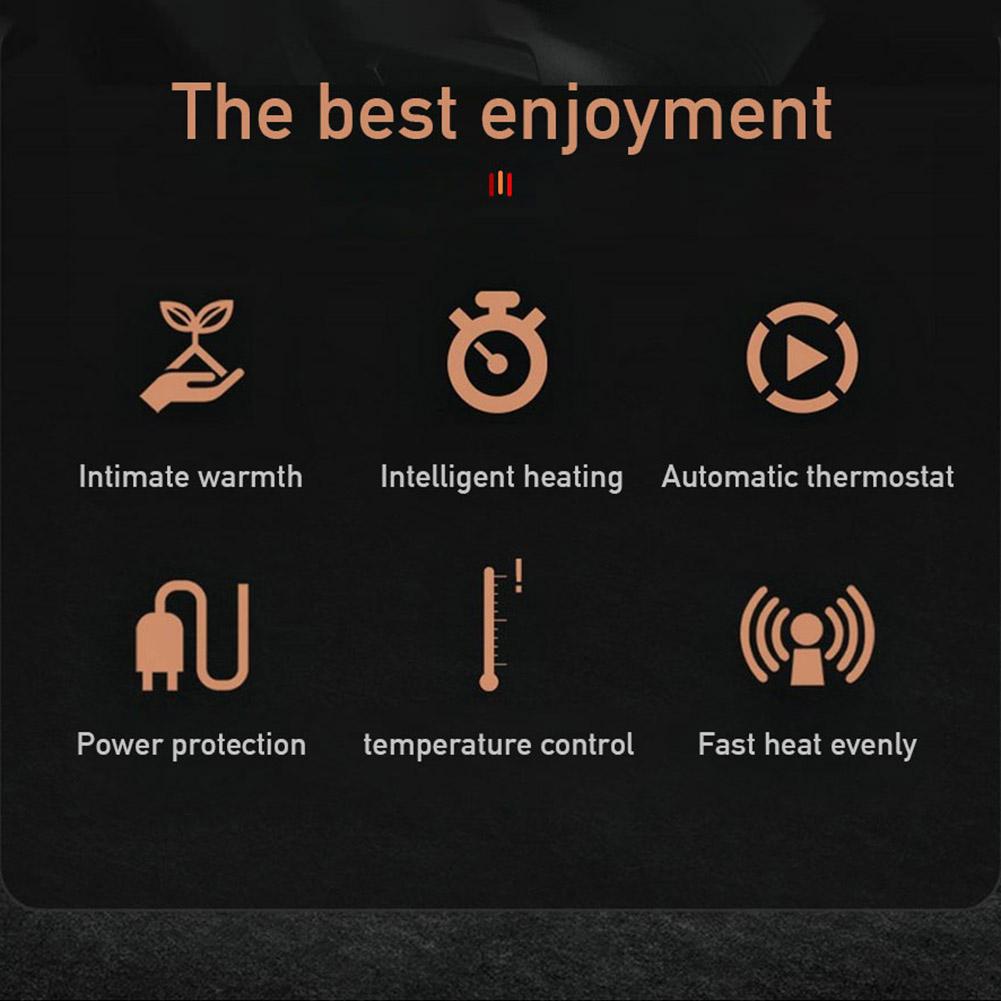 12V Car Seat Heater Cover With 2 Gear Adjustable Heating Electric Car Seat Cushion Non-slip Breathable Auto Interior Accessories