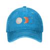 Spain Total Solar Eclipse  Baseball Cap for Unisex Women Distressed Denim Snapback Hat Astronomy Sun Outdoor Travel Adjustable