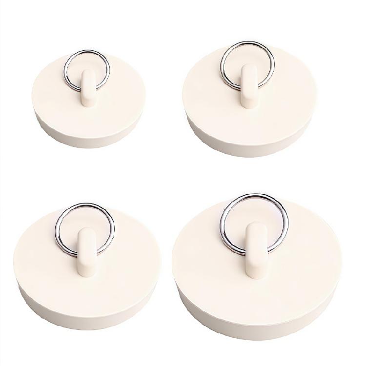 4Pcs Round Drain Stopper Rubber Water Sink Plug Bathtub Drain Stopper Mop Pool Plug for Bathtub Washbasin Sink