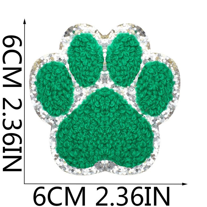 

Пришивні милі мультяшні лапки собаки, шениллові нашивки на одяг, значки для дитячого одягу, емблема кігтя кота, вироби для рукоділля, шиття