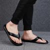 Fashion Genuine Leather Mens Flip Flops New Summer Slippers Men Non-Slip Flats Outside Breathable Half Drag Cool Slippers Man Sandals