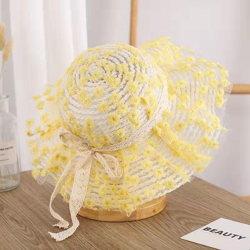 Girl's Hat Summer Thin Fisherman's Hat Cute Sunscreen Breathable Children's Sunscreen