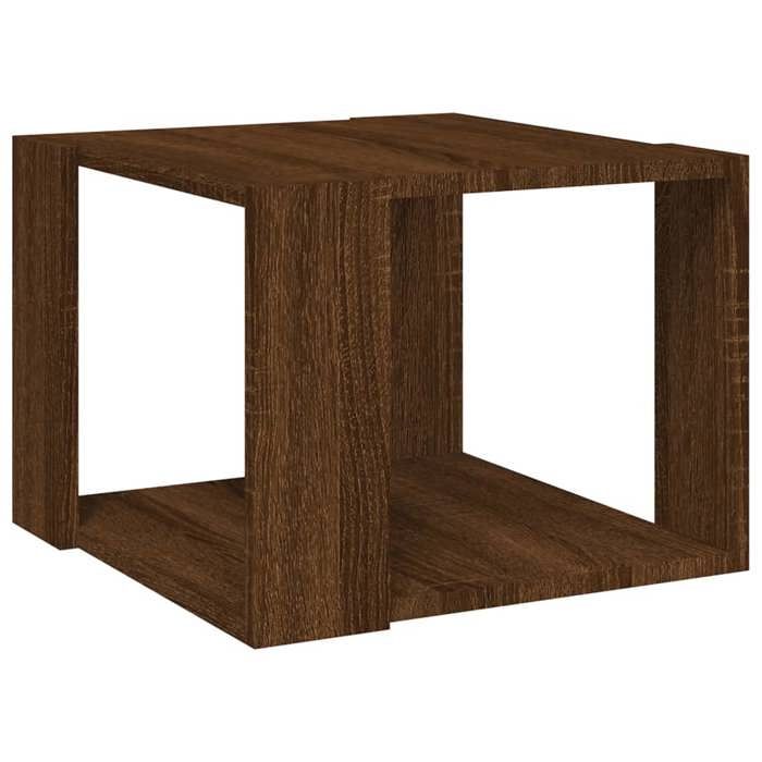 VidaXL Table basse Chêne marron 40x40x30 cm Bois d'ingénierie 815170