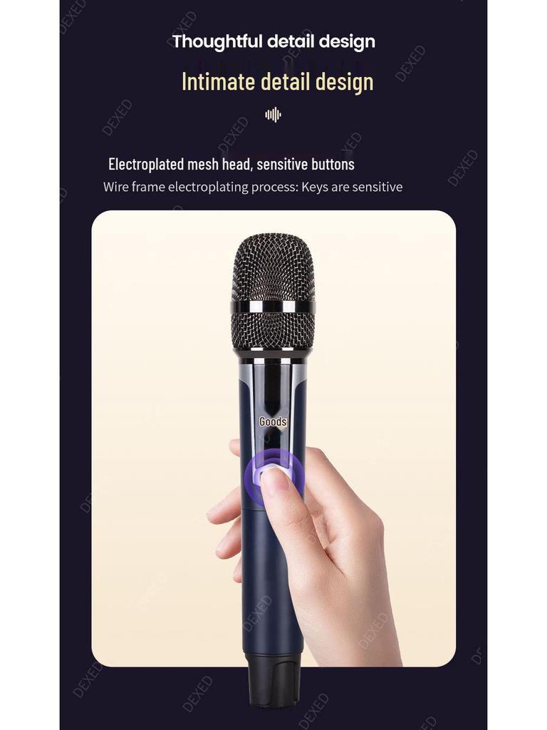 2.4G Wireless High Fidelity Noise-Reducing Microphone for KTV, Stage, Home Party, and Speech