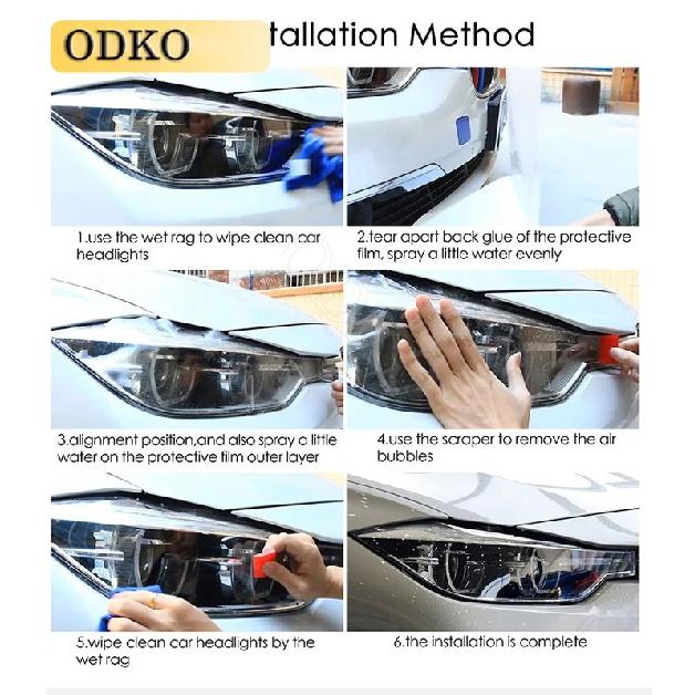 For Toyota Highlander -2024 PPF TPU Pre Cut Paint Protection Film Clear Kit Bra 8.5mil Car Headlight Rearview Film