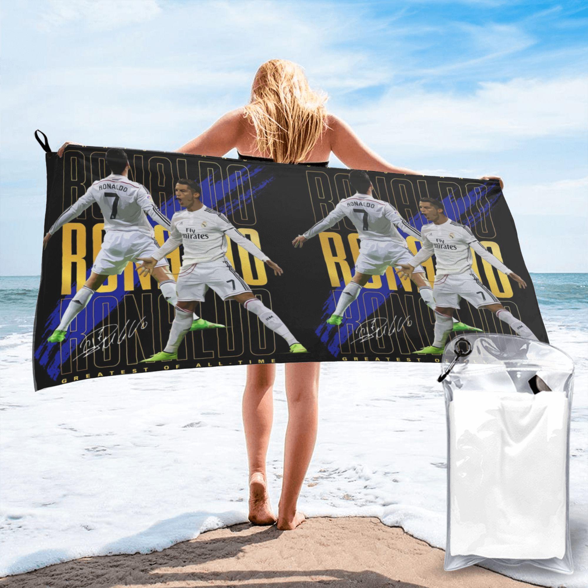 

Cristiano Ronaldo Suuiii! Beach Towel Soft Microfiber Quick Dry Absorbent Quick Towels For Bath W30*H60(CM)