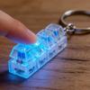 **Light Up 4 Keys Finger Keyboard Keycap Stress Relief Fidget Toy Keychain Key Led Button Pinch Tester Office Desk Accessory