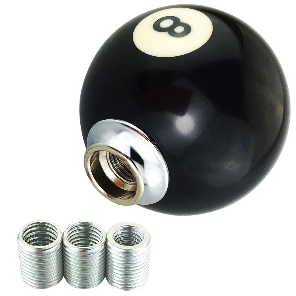 Abfer Shift Black for Car Gear Gear Stick Lever Shifter Universal for Automatic and Manual Car Interior Handle, Resin, Billiard-Shaped, Shifting,