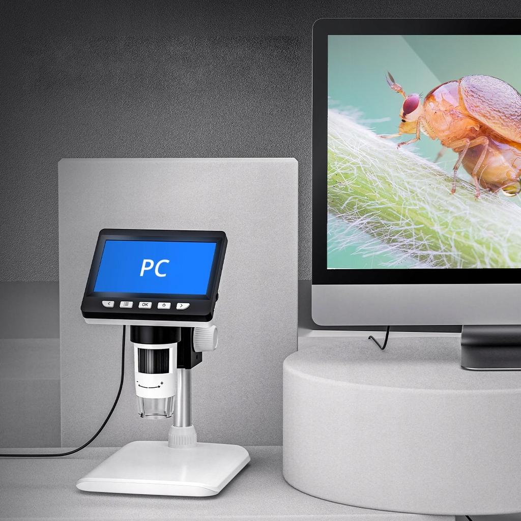 DIGITALES MIKROSKOP 4,3" PC MacOS WINDOWS 1000x USB
