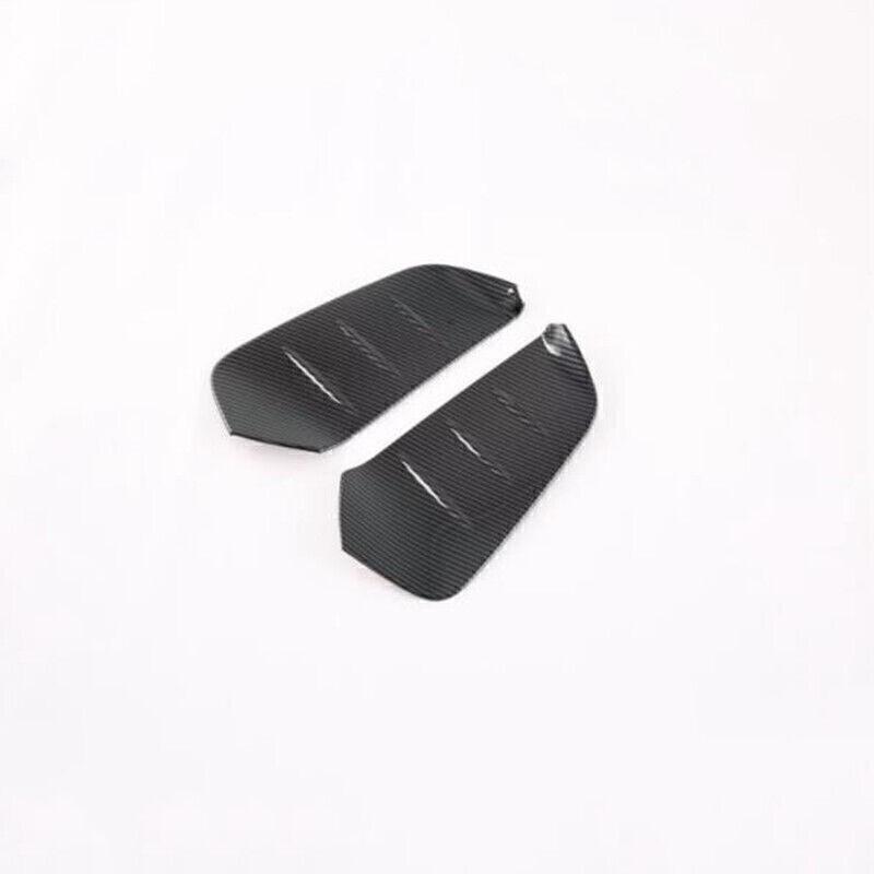 For Toyota BZ4X 2023-2025 Carbon Fiber Front Fog Light Eyelid Molding Cover Trim