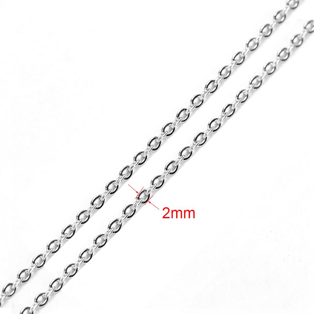 2meters Stainless Steel Link Box Ball Bead Chains Bulk Metal Necklace Bracelet Chains Lot Jewelry Making Supplies Accessories