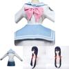 Stylish Sayaka Maizono Danganronpa Anime Uniform Costume Cosplay Suit With Wig