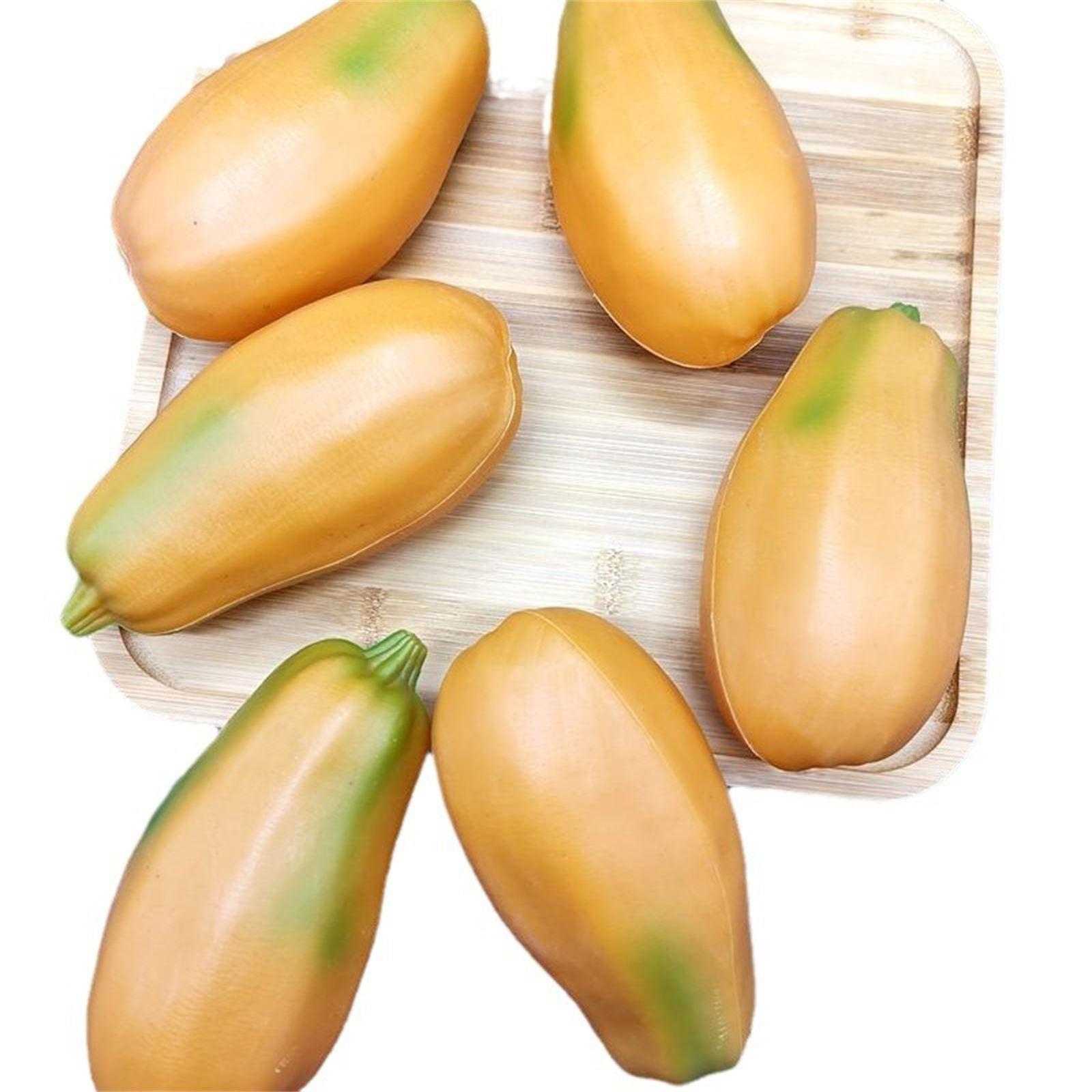 

Искусственный фрукт папайи Поддельный фрукт папайи Имитация папайи Искусственные украшения папайи Поддельные фрукты Модель Реквизит для фотосъемки