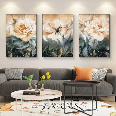 Abstract Blooming Peony Flowers Diamond Painting Diy Full Square Round Drill Rhinestone Embroidery Floral Mosaic Cross Stitch Kits Wall Decor AA4774
