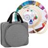 Oxford Sewing Kit Bag Square Large Capacity Embroidery Project Bag Multiple Pockets Craft Carry Case Embroidery Supplies