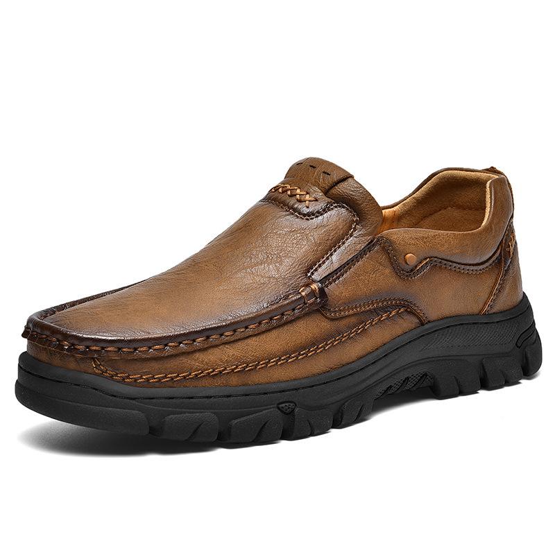 Men s Genuine Leather Plus Size Hiking & Casual Outdoor Shoes 44
