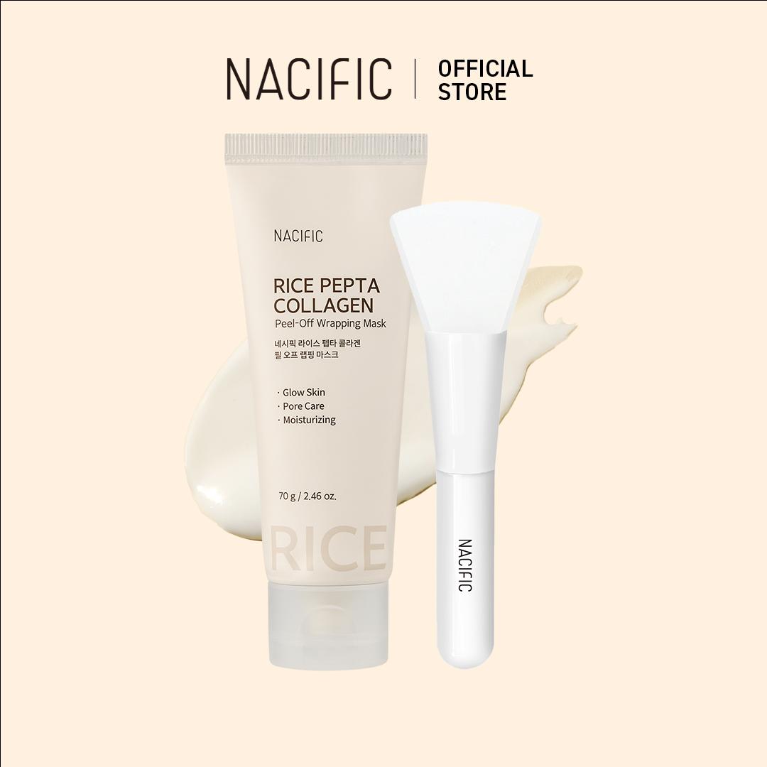 

[NACIFIC] МАСКА-ОБЕРТЫВАНИЕ С КОЛЛАГЕНОМ RICE PEPTA PEEL-OFF 70 г + Кисть