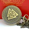 Vintage Folded Triangle Pyramid Pocket Watch - Large Retro Design
