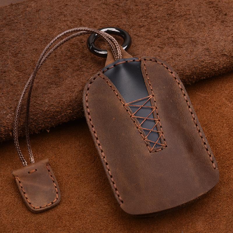 Echtes Leder Schlüsselbörse Tasche Business Männer Autoschlüssel Etui Halter Männlich Schlüsselanhänger Schlüssel Organizer Hausmeister