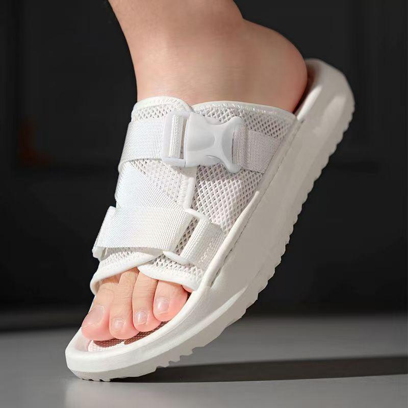 Fashion Summer men's sandals Breathable and Brand Designer Styles Leisure outdoor beach walking Fashion Youth Black and white shoes