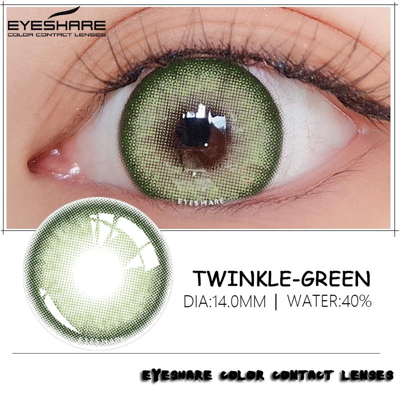 Eyeshare 1 Paar Farblinsen TAYLOR Farbkontaktlinsen Schöne Pupillen-Make-up-Kontaktlinsen Jährlicher Gebrauch Kosmetische Schönheits-Augenlinsen