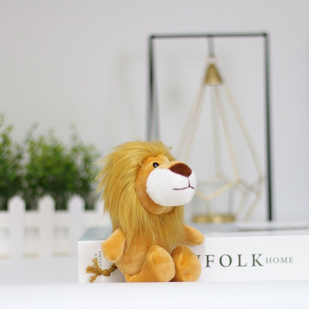 Key Ring Car Keyring Hanging Decoration Jewelry Plush Keychain Little Lion Doll Keychain Plush Doll