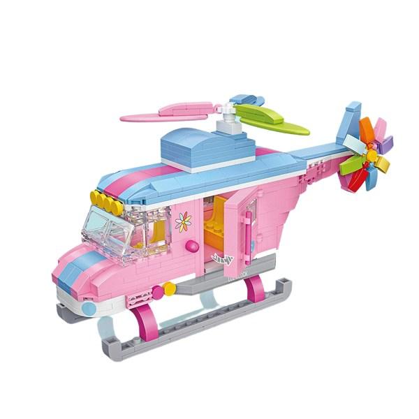 

Мини-блок LOZ «Цветочный вертолет», смешанные цвета, популярные корейские игрушки