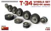WWII Soviet Idler Drive and Road Wheel Set T-34 Wheel, Wheel, (1943-44 Model)