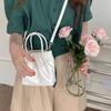 Square Pleated Versatile Small Bag, A Fashionable Hand-held Casual Single-shoulder Crossbody Bag for Women